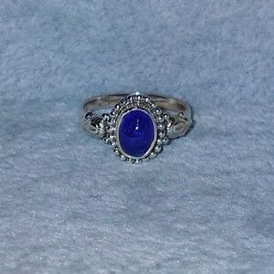 Dainty Tanzanite Sterling Silver Ring Size 6